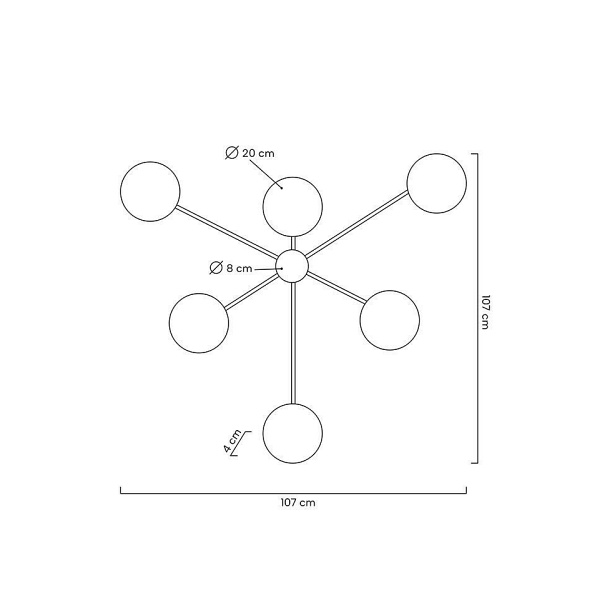 Lampa ścienna SHADOW 6 czarna - Moosee